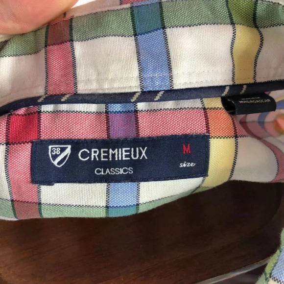 Men's cremieux classic button front shirt sz medium - Picture 4 of 4